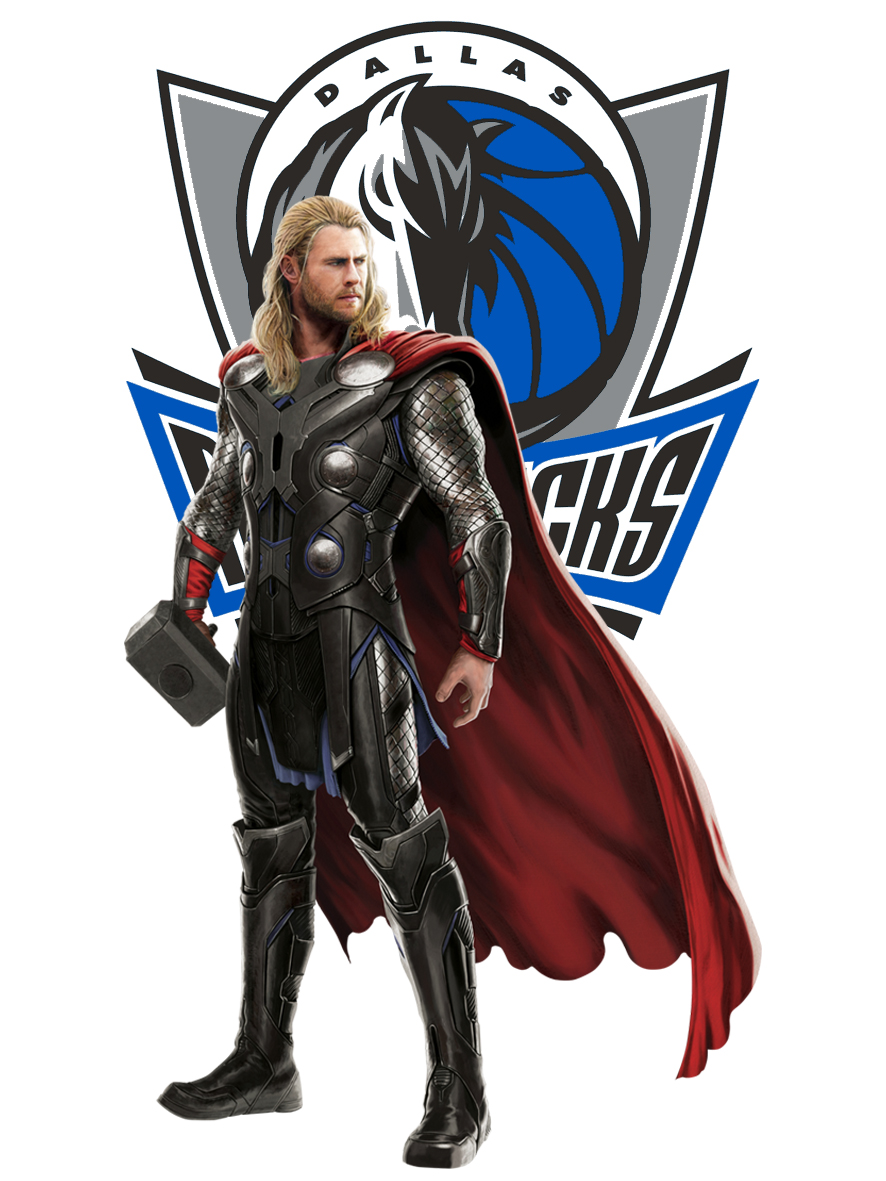 Dallas Mavericks Thor Logo vinyl decal